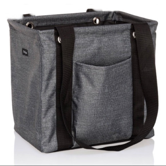 thirty-one Handbags - Charcoal Crosshatch Small Utility Tote